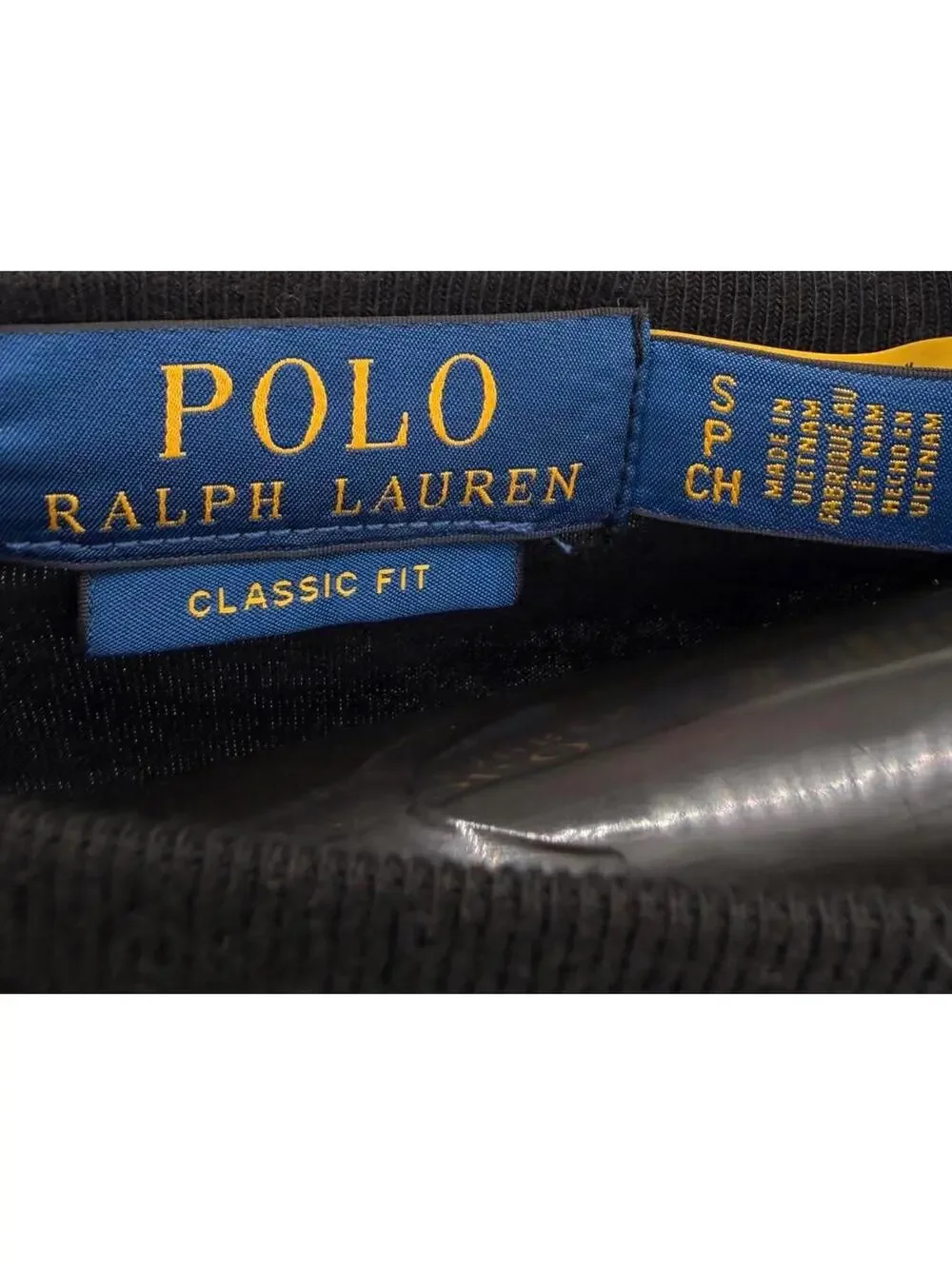 Classic‎ Polo Ralph Lauren Black Logo T-Shirt Classic Fit Size S